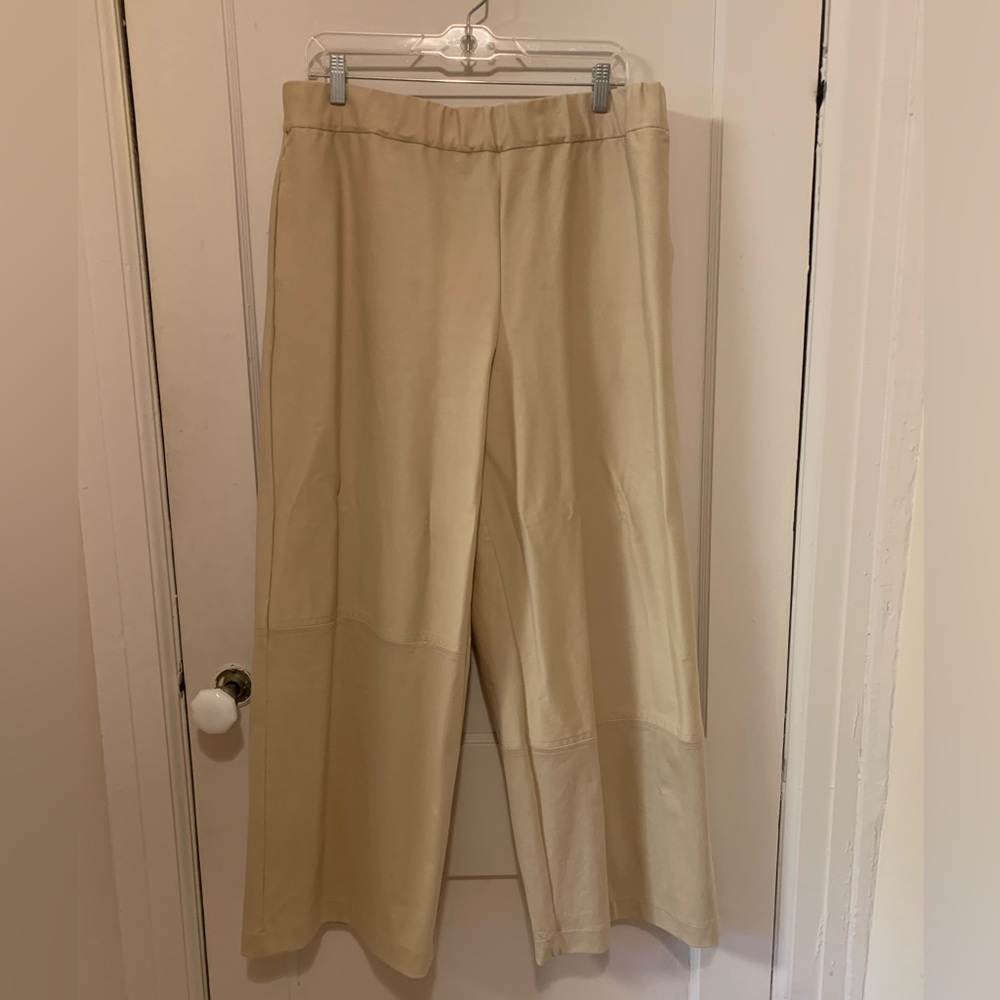 COS | Beige  | wide leg tan pants | size L
